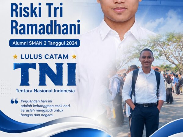 Alumni SMAN 2 Tanggul 2024 Lulus CATAM TNI, Riski Tri Ramadhani Siap Mengabdi untuk Negeri