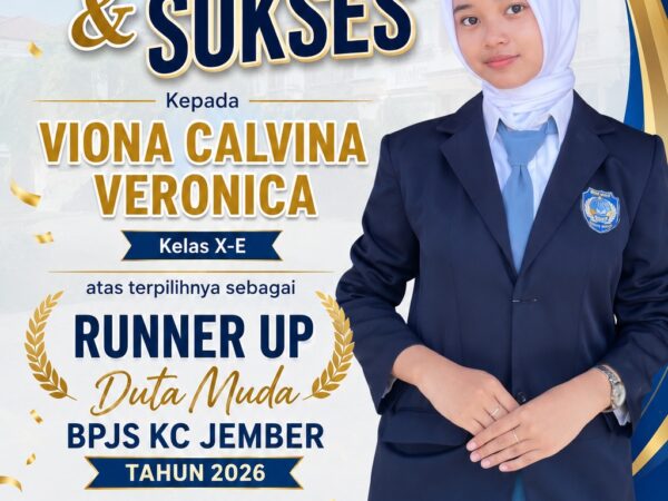 Viona Calvina Veronica Harumkan SMAN 2 Tanggul, Raih Runner Up Duta Muda BPJS KC Jember 2026