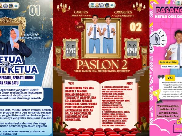 Tiga Paslon, Satu Pilihan! Adu Gagasan dan Visi untuk Masa Depan OSIS SMAN 2 Tanggul