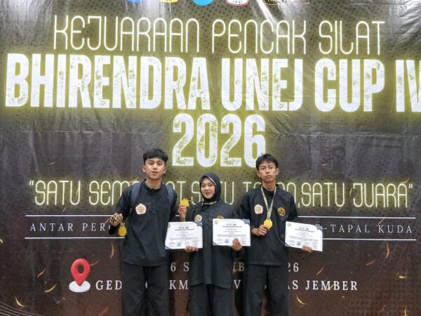 Tiga Emas untuk SMAN 2 Tanggul! Angga, Gandi, dan Vallensa Taklukkan Bhirendra UNEJ Cup IV